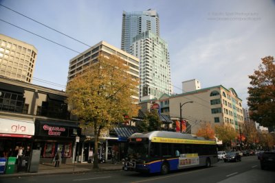 Robson Street at Bute Street, Downtown Vancouver