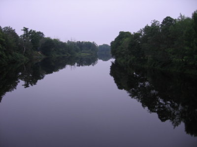 4:18 am on the Piscataquis River