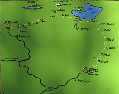 Rinjani route