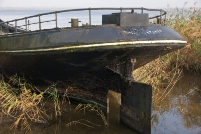 Abandoned barge