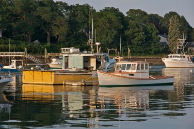 Moored Lobster boats