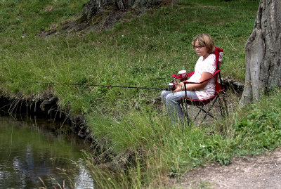 Fishing at Walace Lake