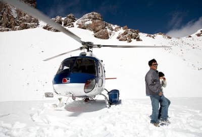 Helicopter ride to Mt. Cook