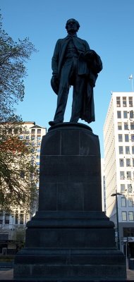 Statue of the founder of Christchurch