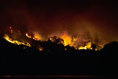 Angel Island fire  10/12/08