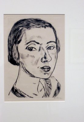 Max Beckmann, Portrait Head of a Girl, 1922