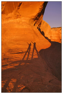 Wilson Arch, Utah: Our Shadows