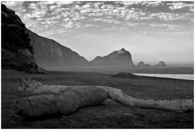 Mist and Distant Rock