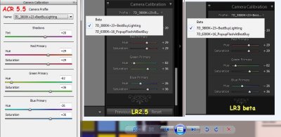 7D Camera Calibration with ACR 5.5, LR2.5 and LR3Beta 