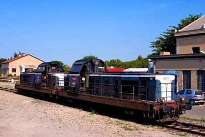 The BB66215 and 66298 at Miramas depot.