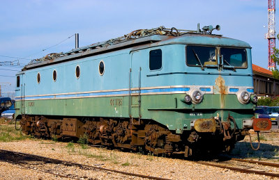 The famous and now retired and preserved CC7121 at Miramas depot.
