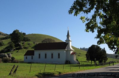 Old St. Mary's Church in Nicasio  --  Built in 1867