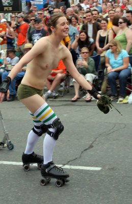 Skater in Green