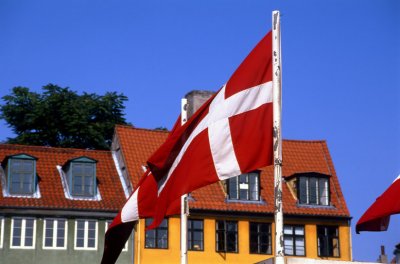 The Danish flag.