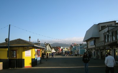 Monterey pier at dusk