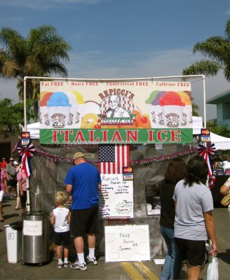 Italian ice stand