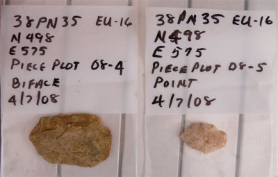 Artifacts found  4-7-08