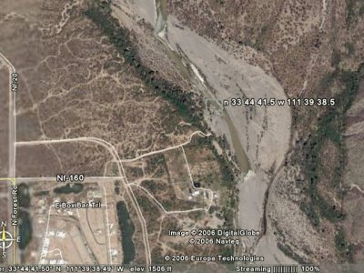 Verde River location_Google Earth