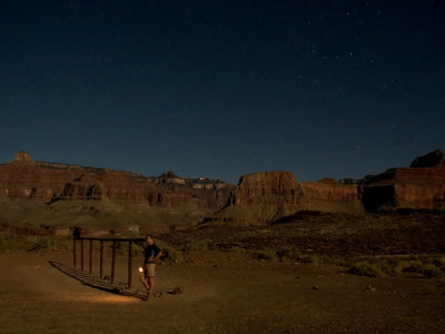 A timed shot at Tonto Trail turnoff