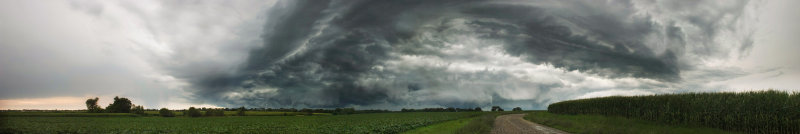 Head of a fast-moving storm