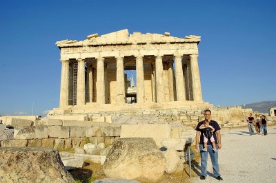 Parthenon - Catherine and Daddy, front