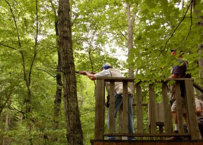 Shooting on Primland's Sporting Clay Course