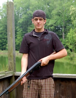 Tyler Towe at Primland with Father Shooting Clays