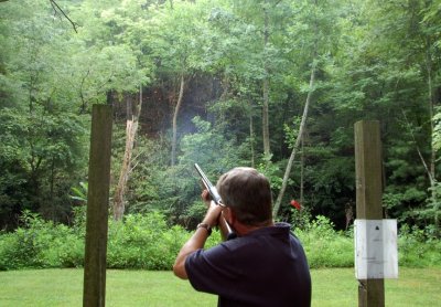 Father and Son time Shooting Sporting Clays at Primland