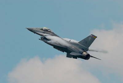 F16 Going Up with Contrails-1 Enhanced