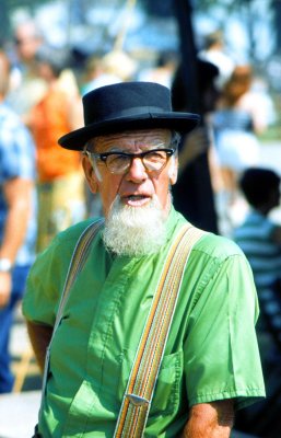 Amish man at Kuztown Fair PA
