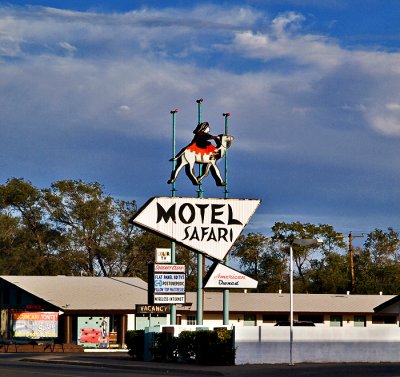 One of the more elaborate motel signs I saw on Route 66