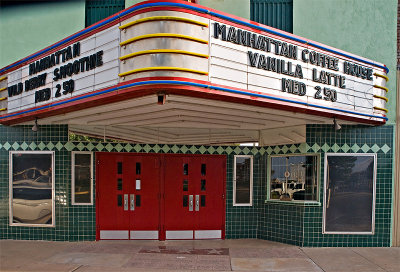 The Theater marqee and entrance