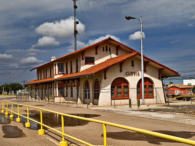 Clovis NM Train depot, Circa about 1900