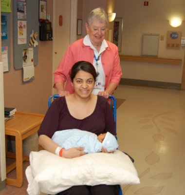 June 17th, 2008. Checking out of the hospital
