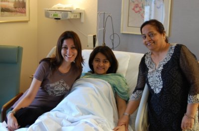 With Mom and Sis
