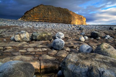 The cliffs at Llantwit Major Beach