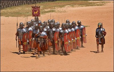 Roman legion performance at Hippodome