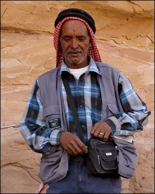 a local Bedouin that we bought an antique  Nabatean pottery