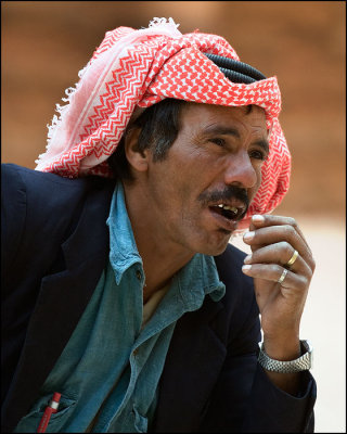 a local man who arranges camel ride