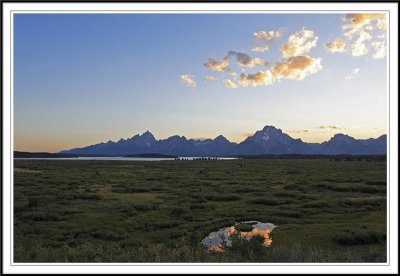 Sunset on Teton Range