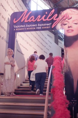 Marilyn Impersonator at Entrance