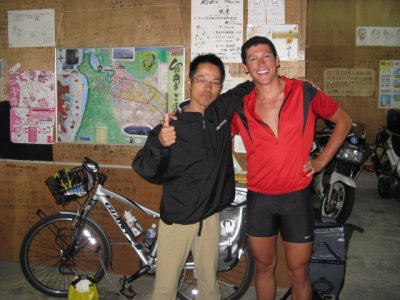 Matsuda-san is on a 2-week bike tour of Hokkaido. His english is good.