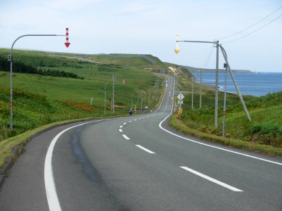 The northern Hokkaido coast.