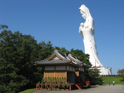 The Buddhist statue stands 60 meters.