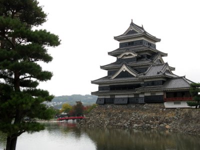 Matsumoto Castle, a national treasure built in the late 16th century.