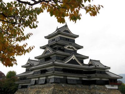 Matsumoto Castle, there's a self-guided tour through the interior.