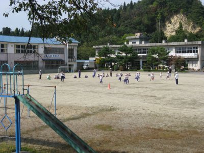 School kids. Looks like PE to me.