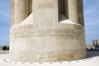 Bottom of WW1 Memorial KC MO