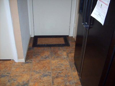 A Kitchen Floor by door