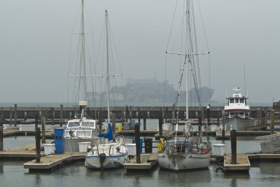 Pier 39 and Alcatraz